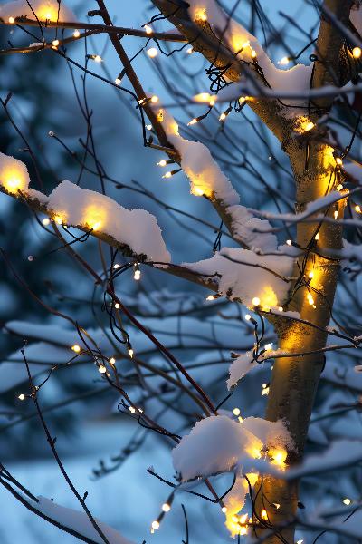 Какие гирлянды подходят для улицы зимой