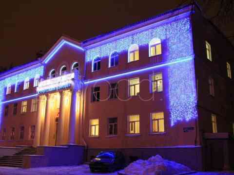 Праздничное оформление фасада в Москве
